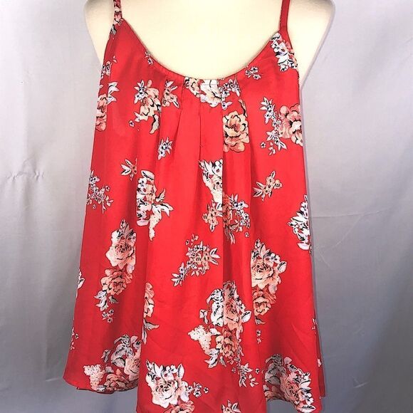 TORRID FLORAL PLEATED GEORGETTE SWING CAMI - Picture 3 of 9